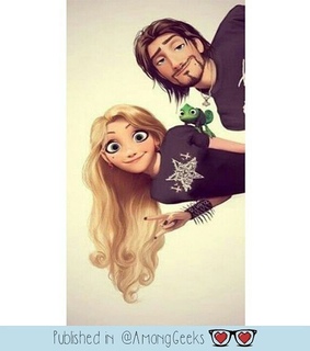 cartoon, couple and disney