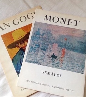 art, art book and monet