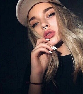 black, blone and girl