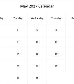 may, May 2017 and May 2017 Calendar