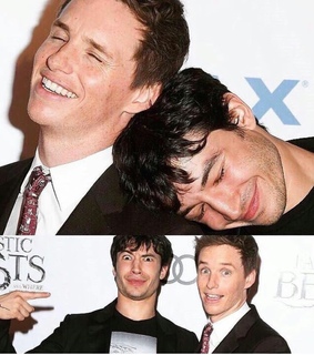 beast, eddie redmayne and ezra miller