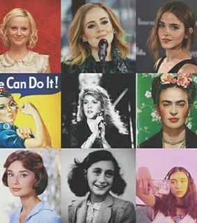 anne frank, audrey hepburn and emma watson