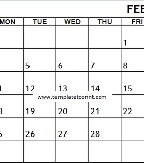 february, 2019 and February Calendar