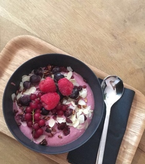 acai, fitness and food