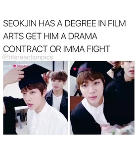 bts, jin and kim seokjin