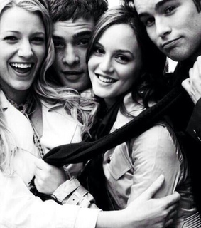 blair waldorf, blake lively and chace crawford