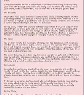 pillow compression machine and pillow packaging machine