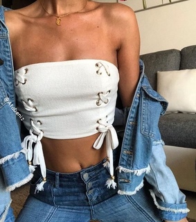 blue jeans, crop top and fashion