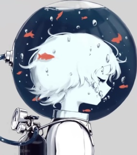 ilustration, anime sad and sleeping