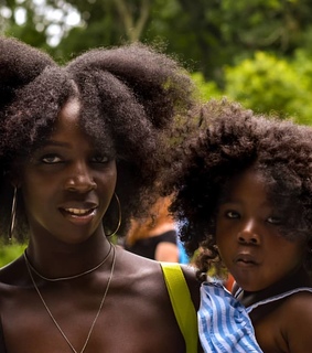 mom, black girls and daughter