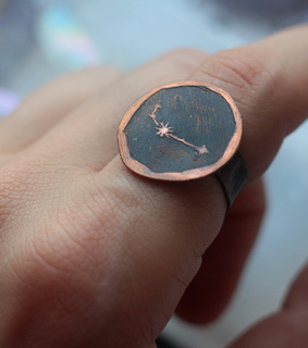 stars, copper jewelry and aries
