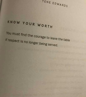 know, courage and respect