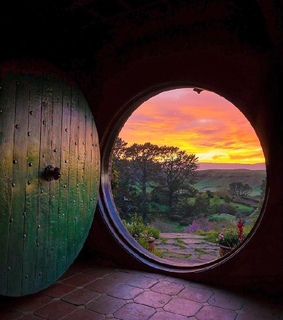 the shire, hills and sunset