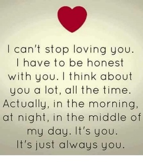 love quote, him and true