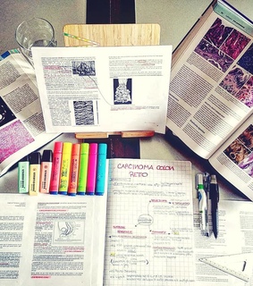 study space, study time and books