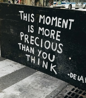 black, live in the moment and precious