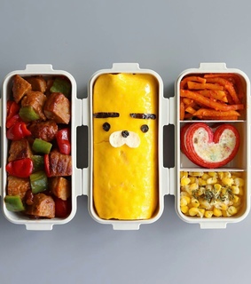 korean food, colorful and cute