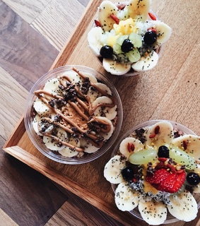 healthy, food and acai bowls