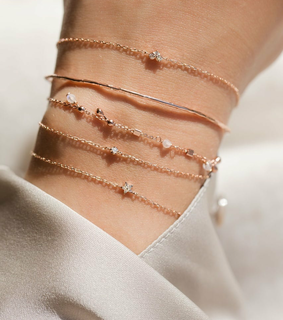 bracelet, golden and star