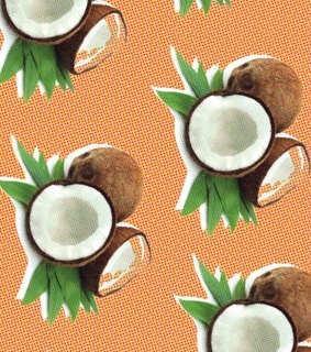 coconut, wallpapers and peach background