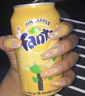 fanta nails, nail ideas and pineapple manicure