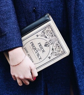 navy blue and white theme, book and blue