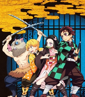agatsuma zenitsu, kamado nezuko and kimetsu no yaiba