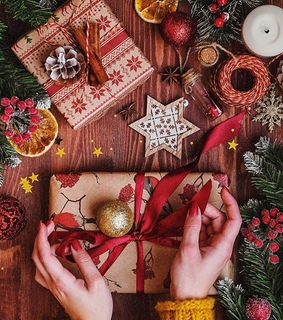 cozy, christmas and present