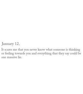 text, thoughts and lies