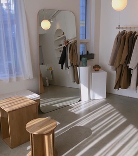 beige, dressing room and dressing room decor