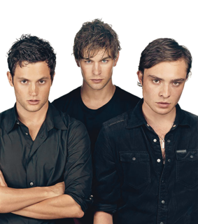 ed westwick, chace crawford and penn badgley