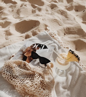 aes yellow, beach and ocean