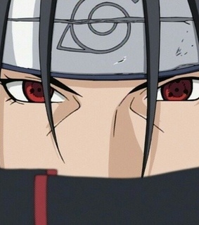 anime, sharingan and uchiha itachi