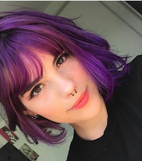 purple hair, cabelo colorido and hair colored