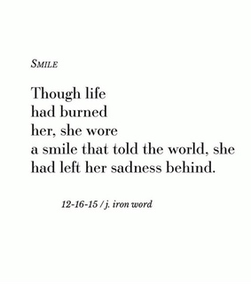 had burned her, behind and life