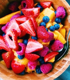 bright tropical, tropical and fruity