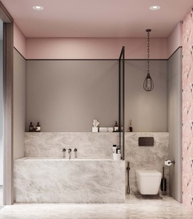 room, pink and house