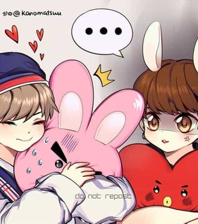 jungkook, v and bts x bt21