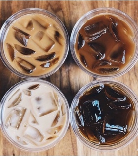 iced latte, vanilla and breakfast