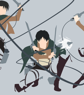 mikasa ackerman, minimalist anime and shingeki no kyojin