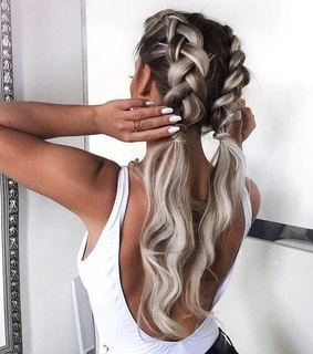 hairdo, long hair and curles