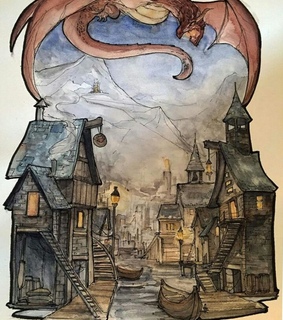 bilbo baggins, drawing and thorin