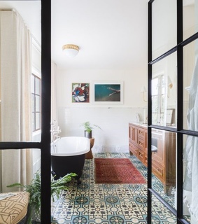 modern, steel door and decor