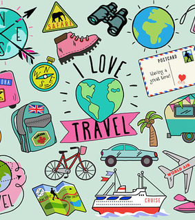 daily planner, vacation clip art and globe clip art