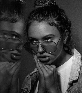 black and white and romee