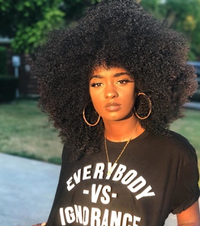 thick natural hair, curly hair and thick curly hair