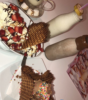 sweet, waffles and desert