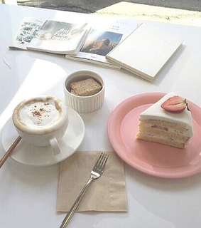 coffee, kawaii and food