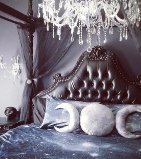 witchcraft, moon and dark style