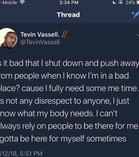 quote, me time and need